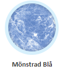 Mönstrad blå